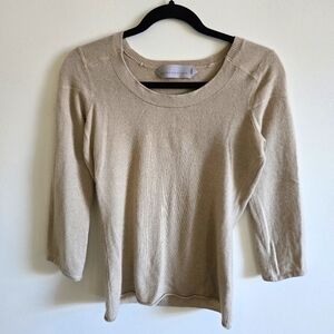 DOROTHEE SCHUMACHER I S Silk and Cashmere Knit Top I Soft Tan